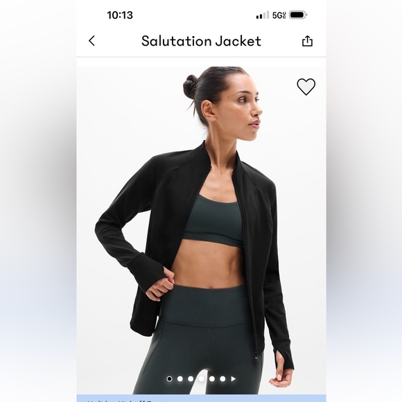 Athleta Jackets & Blazers - NWOT Athleta Salutation jacket XL Black